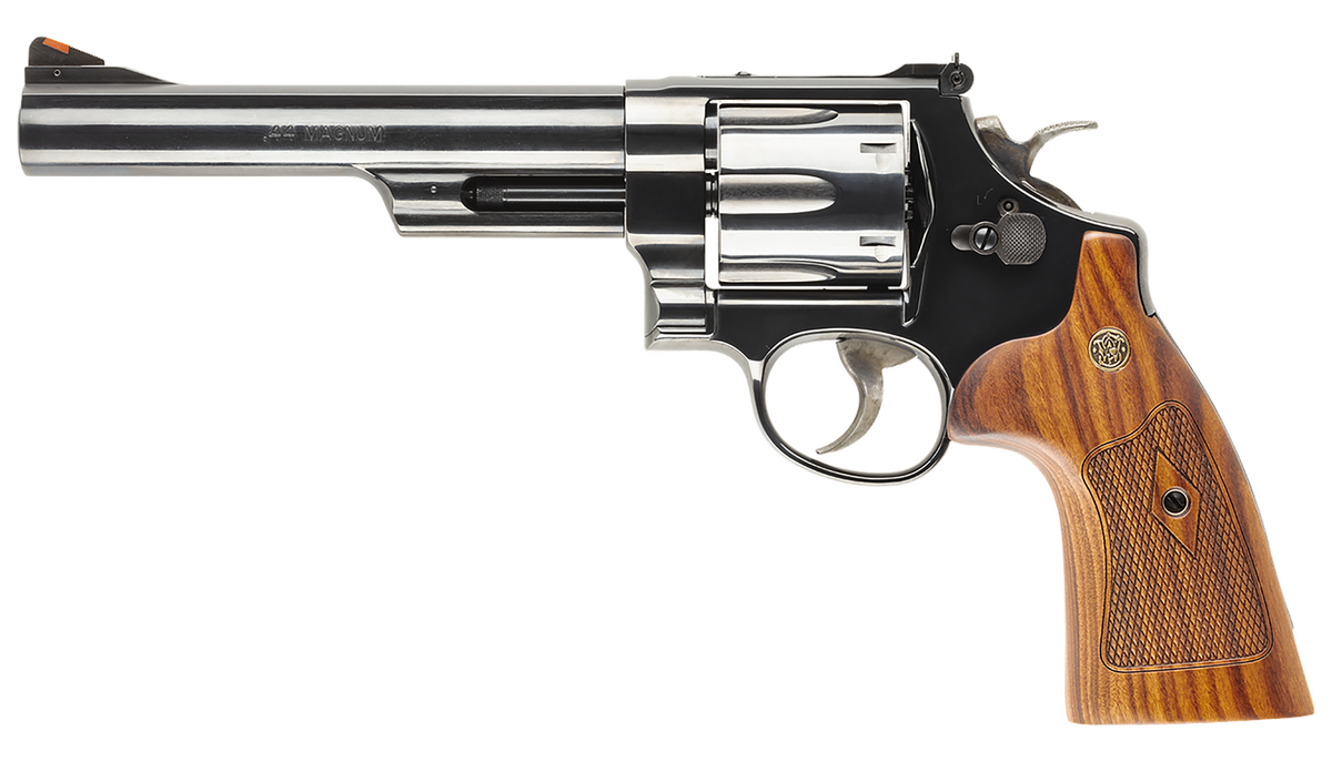 Smith & Wesson 150145 Model 29 Classic 44 Rem Mag 6.5" 6-Shot DA/SA N-Frame Revolver - Blued Carbon Steel, Wood Grip — view 2