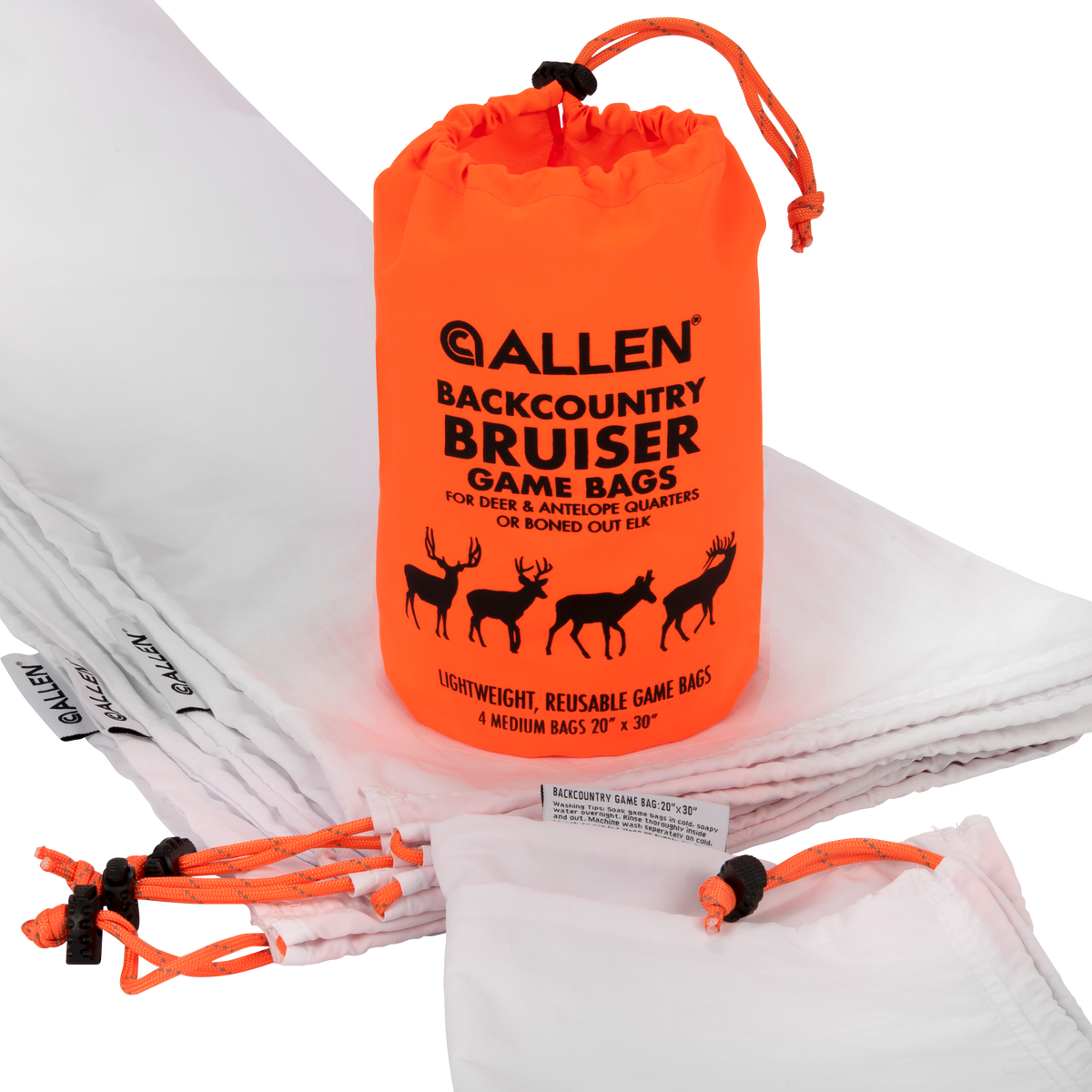 Allen 6591 BackCountry Bruiser Deer Game Bag Set Orange Polyester 4 Bags - 30" x 20" — view 2
