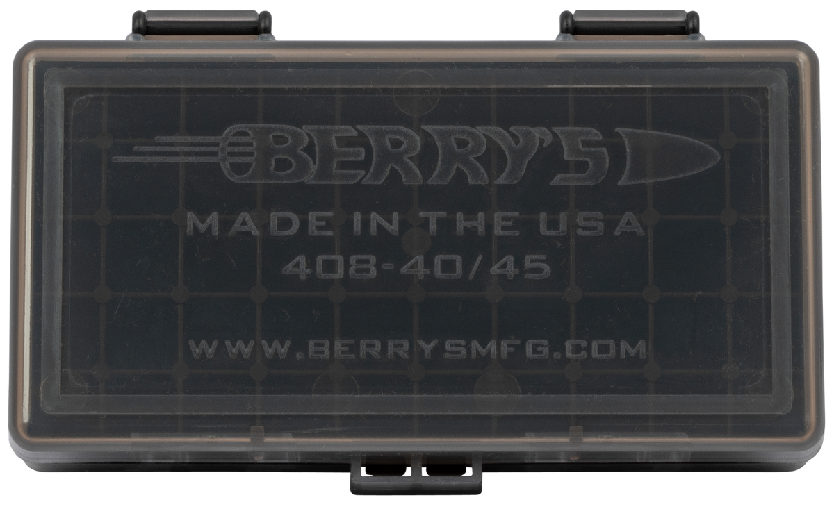 Berry's 13897 Ammo Box 40 S&W/45 ACP 50rd Smoke Lid w/Black Bottom — view 2