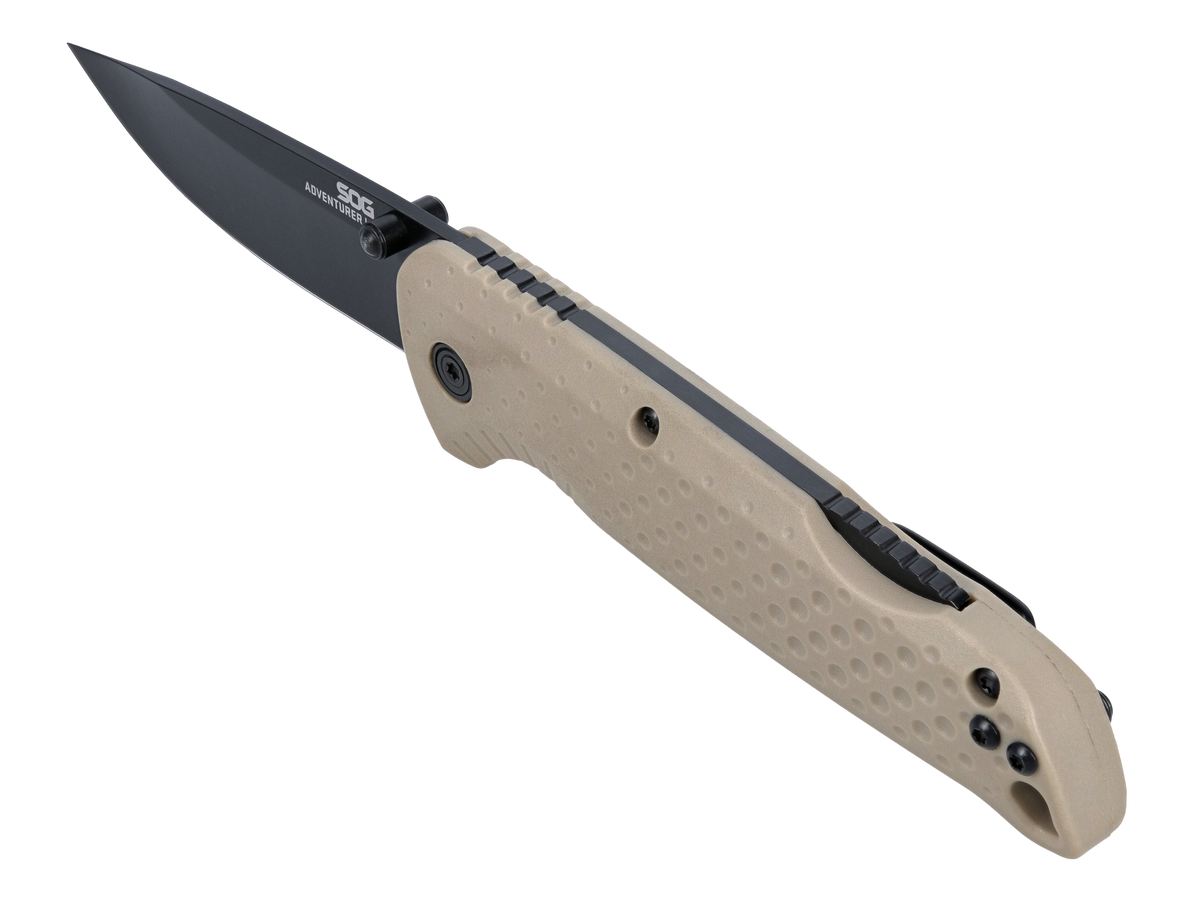 S.O.G Adventurer LB 3.5" FDE/Black Folding Lockback Knife — view 2