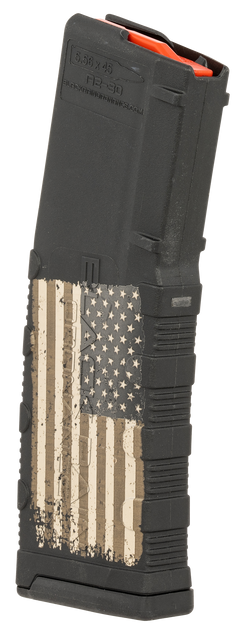 Black Rain Ordnance MAG30AMFLAG 223 Rem/5.56x45mm NATO 30-Rd Polymer AR-15 Magazine - American Flag Engraving — view 2