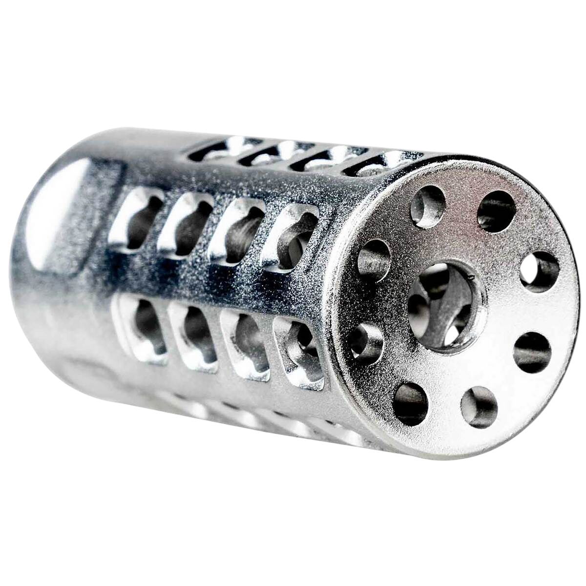 Tapco TAP22010 10/22 Muzzle Brake Silver Anodized Aluminum 1/2x28 .920" 22LR — view 2
