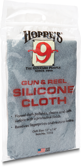 Hoppes 1218 Silicone Gun & Reel Cloth 11" x 14" Flannel Pretreated Lubricant 10 Pack — view 2