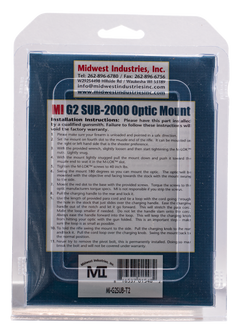 Midwest Industries MIG2SUBT2 Gen2 Sub-2000 Mini Optic Mount - Matte Black Hardcoat Anodized — view 2