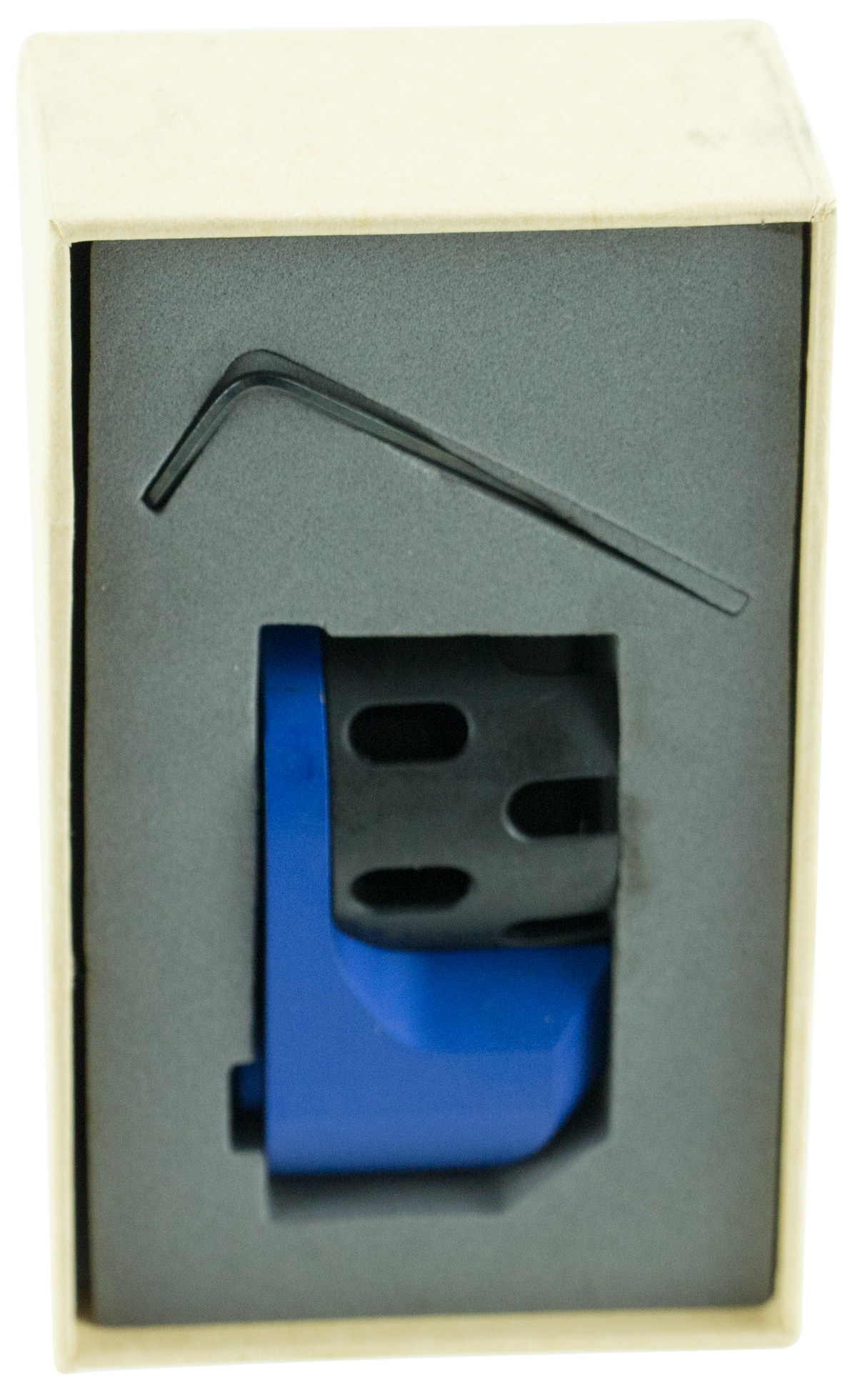 Strike Industries AR Castle Nut and Extended End Plate - Blue Hardcoat Anodized Steel — view 2