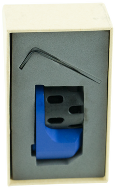 Strike Industries AR Castle Nut and Extended End Plate - Blue Hardcoat Anodized Steel — view 2