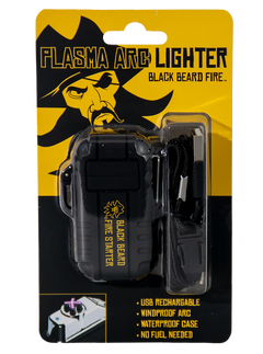 Black Beard Fire Starters ARC Arc Lighter Black - USB Rechargeable Waterproof — view 2