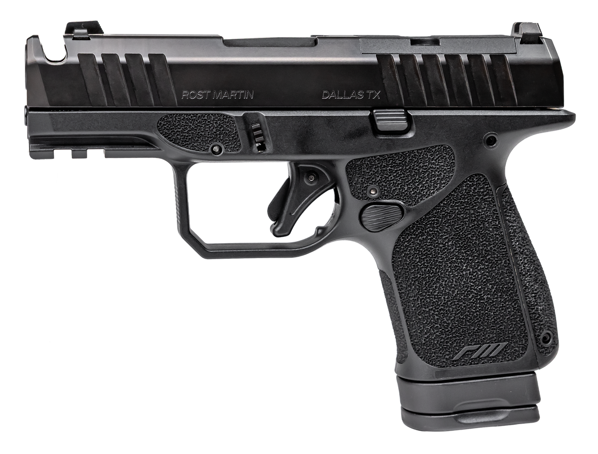 Rost Martin RM1S 9mm Luger 3.6" 10+1 Striker-Fired Pistol - CA Compliant - Black — view 2