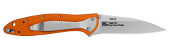 Kershaw Leek 1660OR 3" Folding Drop Point 14C28N Plain Edge Orange Anodized Aluminum — view 2