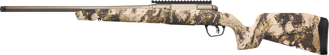 Savage Axis 2 Pro 7mm-08 Rem 20" 4+1 Bolt Action Rifle - Western Camo Synthetic Stock, Bronze Cerakote, Right Hand — view 2