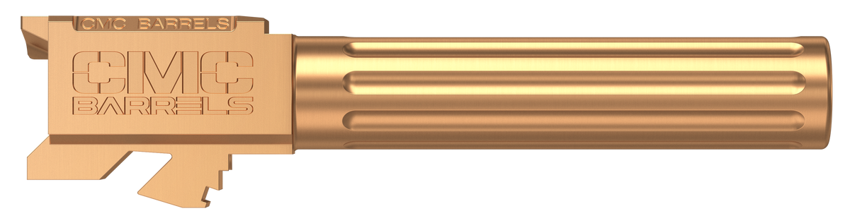 CMC Triggers 75524 Match Precision 9mm Luger 4.01" Fluted Barrel - Bronze DLC - Glock 19 Gen 3-4 — view 2