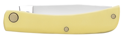 Case Sod Buster Jr 2.80" Skinner Chrome Vanadium Folding Knife Yellow Synthetic Handle — view 2