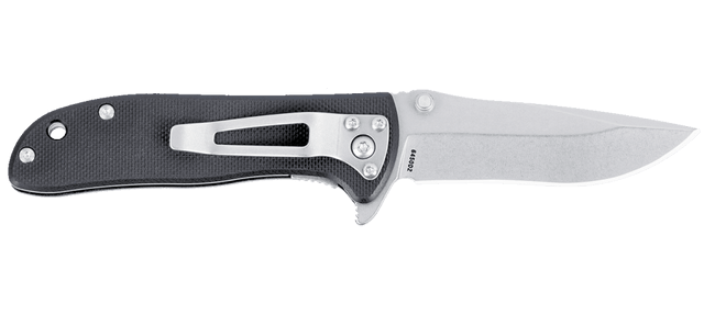 Columbia River CRKT Drifter 6450D2C 2.88" Folding Drop Point Plain D2 Stonewashed Black G-10 Liner Lock Knife — view 2
