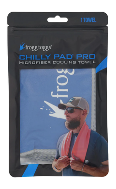 Frogg Toggs Chilly Pad PRO Microfiber Cooling Towel 33" x 13" Blue — view 2