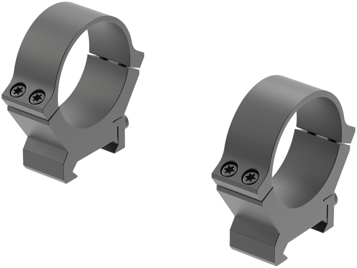 Leupold PRW2 Cross-Slot 34mm Medium Matte Black Steel 2-Piece Scope Rings — view 2