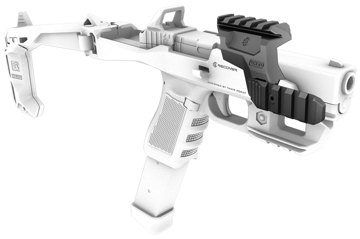 Recover Innovations UR2001 Brace Upper Rail Black for 20/20 Series Stabilizer — view 2