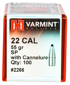 Hornady 2266 Traditional Varmint 22 Cal .224 55 gr Soft Point - 100/Box — view 2