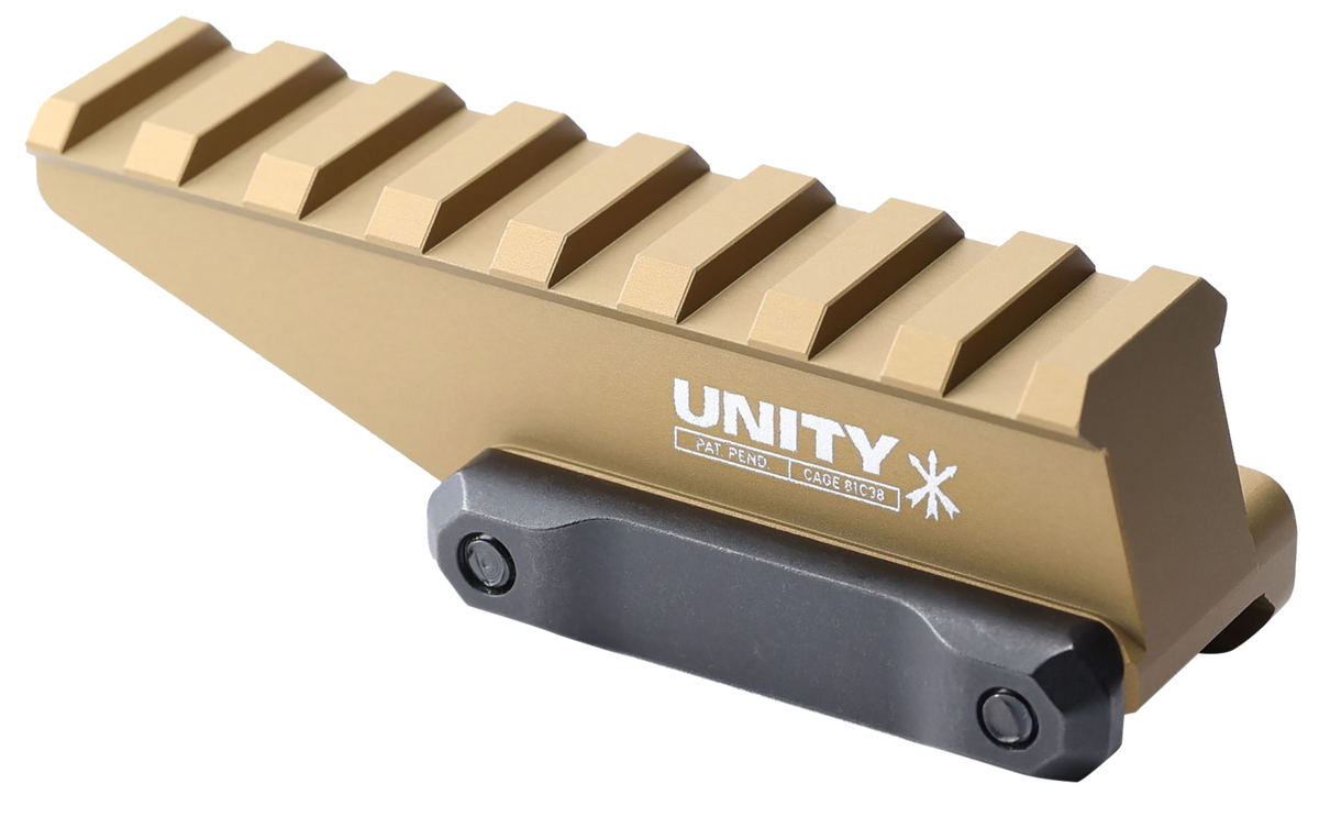 Unity Tactical FAST Absolute Riser 3.60" Picatinny Optic Mount - FDE — view 2