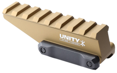 Unity Tactical FAST Absolute Riser 3.60" Picatinny Optic Mount - FDE — view 2