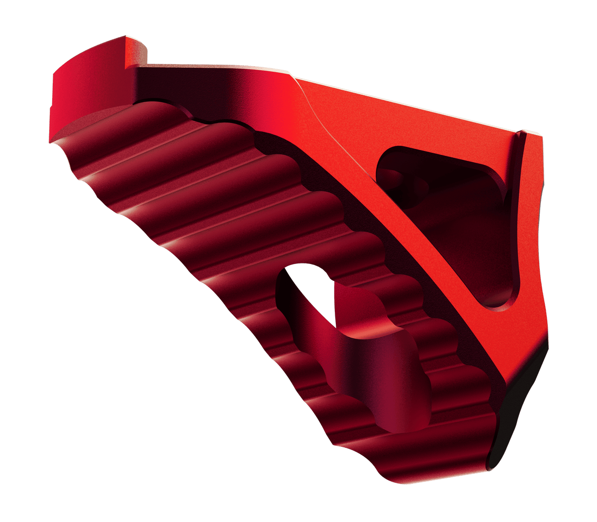 Rise Armament RA030RR Micro Hand Stop M-LOK Skeletonized 7075-T6 Aluminum - RISE Red — view 2