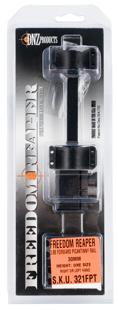 DNZ Freedom Reaper 30mm Forward Picatinny Rail Scope Mount Extra High Rings Matte Black — view 2