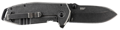 Columbia River CRKT 2493 Squid 2.37" Assisted Folding Drop Point Plain Black Stonewashed 8Cr14MoV — view 2