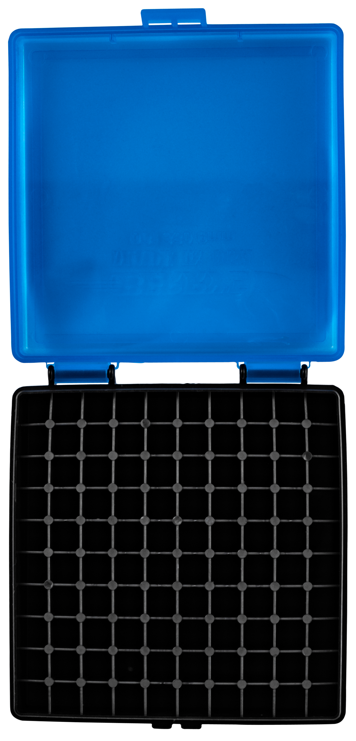 Berry's 69874 001 Ammo Box 9mm Luger,380 ACP 100rd Blue Lid w/Black Bottom — view 2