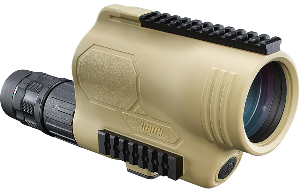 Bushnell Legend T-Series 15-45x60mm FFP MIL-Hash Straight Body Spotting Scope - FDE — view 2