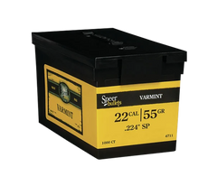 Speer Ammo 4711 Varmint .224 22 Cal 55gr Soft Point Rifle Reloading Bullets - 1000/Box — view 2