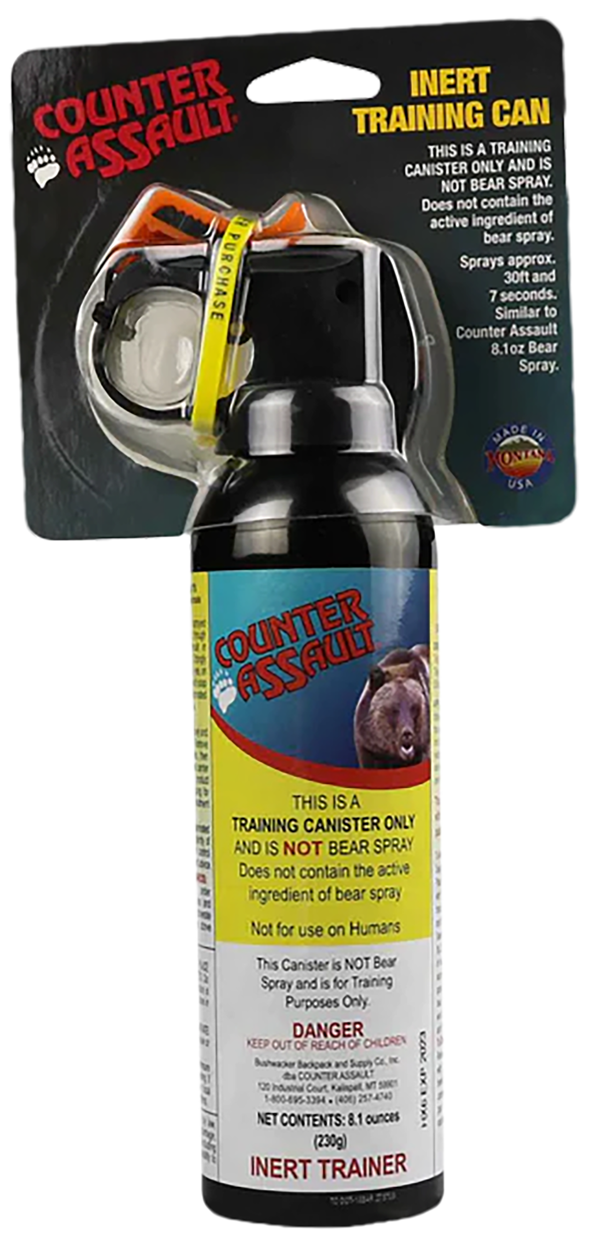 Adventure Medical Kits Counter Assault Inert Training Canister 8.1 oz - Black — view 2