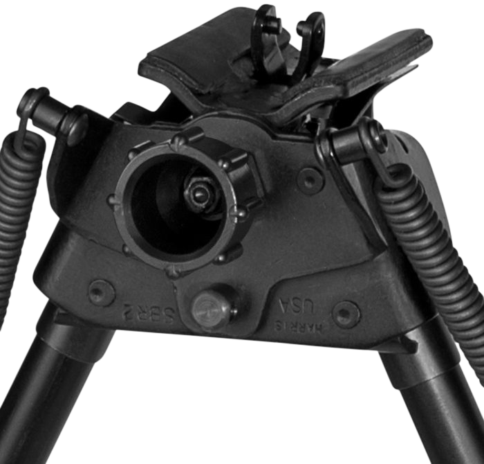 Harris S-BR2 Swivel Bipod 6-9" Swivel Stud Self-Leveling Rubber Feet — view 2