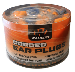 Walkers Game Ear Corded Foam Ear Plugs 32 dB NRR In The Ear Orange/Blue - 50 Pair — view 2