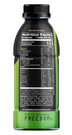 Jocko Fuel Hydrate Lemon Lime Electrolyte Drink 16oz 12-Pack — view 2