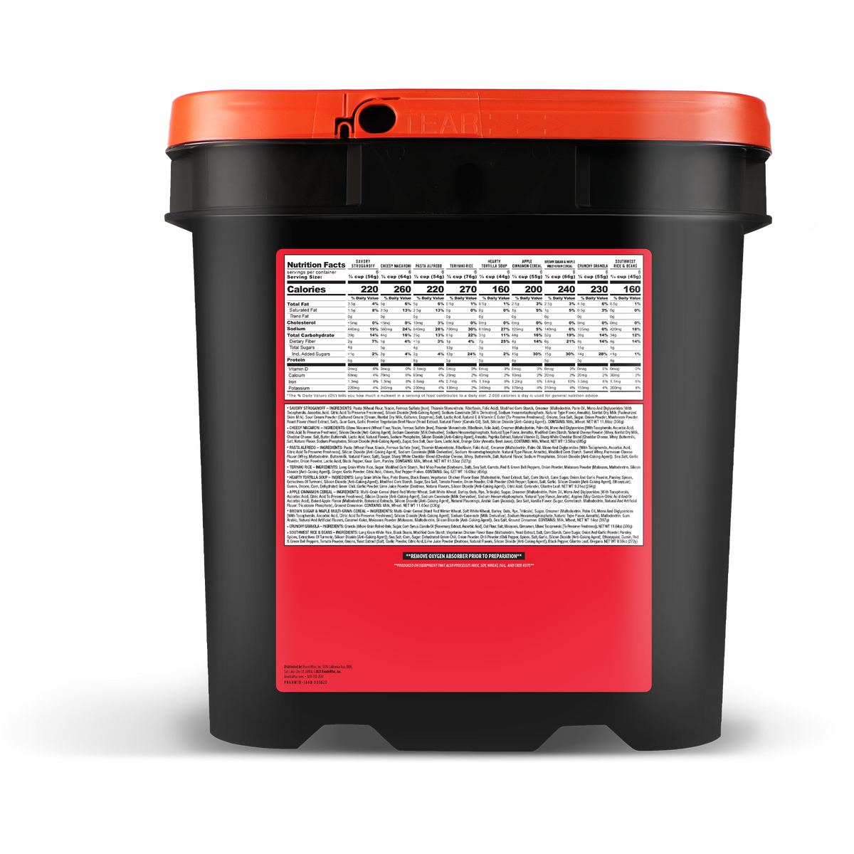 ReadyWise Meals Ready to Eat Freeze Dried Entrees 84 Servings Per Bucket — view 2
