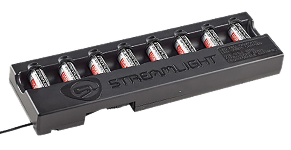 Streamlight 20233 8-Unit Bank Charger for SL-59 / CR123A Battery 12V DC Black — view 2