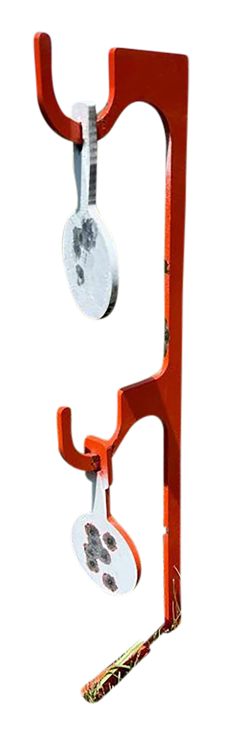 Champion Targets Impact Steel Double Hanger Stake 22 LR 19" Orange — view 2