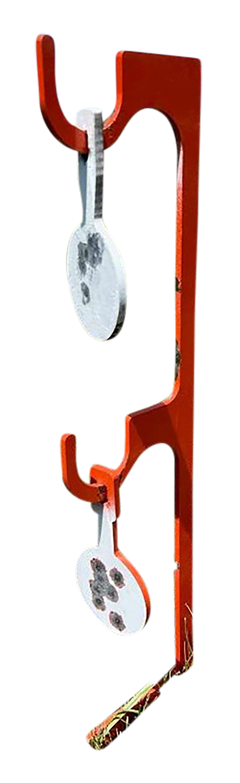 Champion Targets Impact Steel Double Hanger Stake 22 LR 19" Orange — view 2
