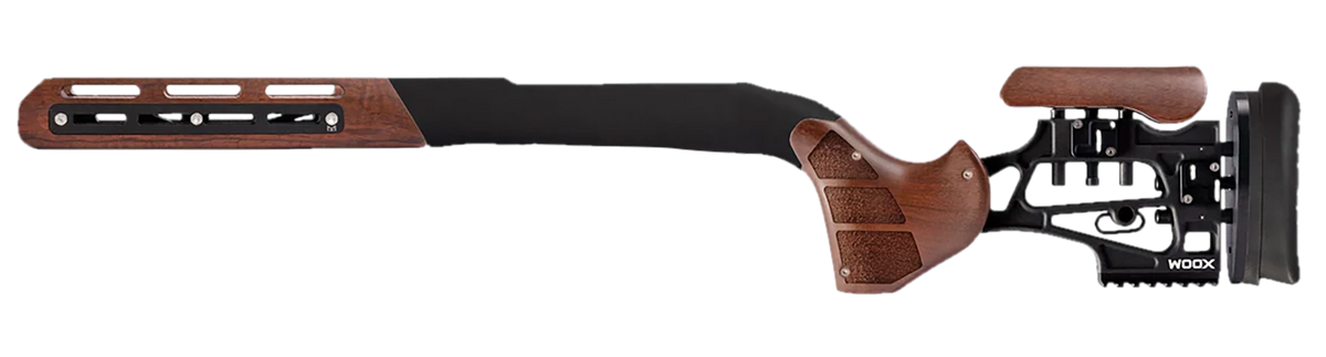 WOOX Furiosa Chassis Walnut Aluminum/Wood Fits Remington 700 M5 DBM Short Action - 31" OAL — view 2