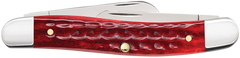 Case Medium Stockman 3-Blade 2.57"/1.88"/1.71" Folding Knife - Pocket Worn Old Red Bone — view 2