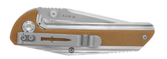 Camillus Sevens 2.75" Folding AUS-8 Carbonitride Titanium Plain Edge Knife - Coyote Brown G10/SS Handle — view 2