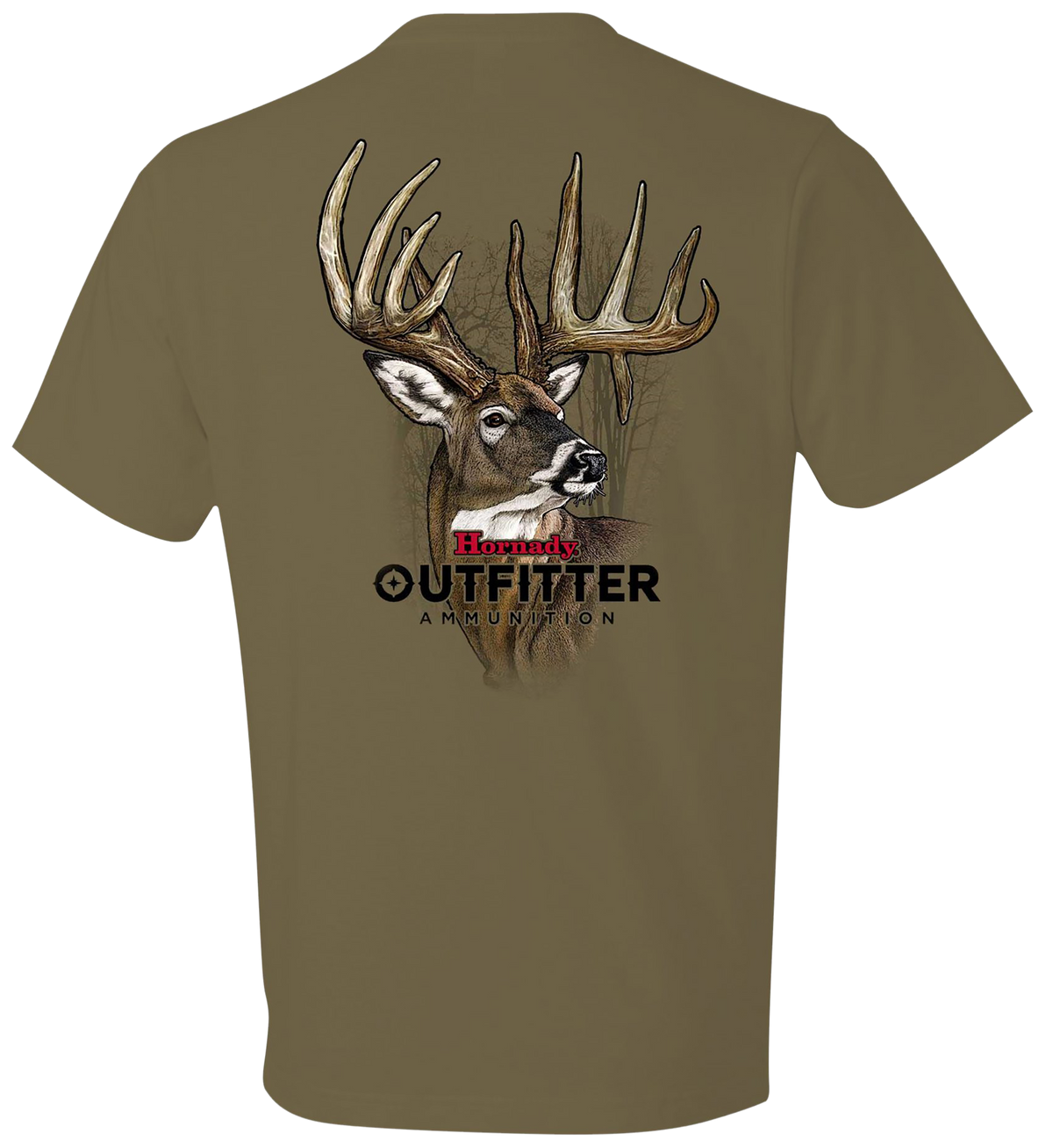 Horizon Design Hornady Big Buck T-Shirt Coyote Brown Cotton Short Sleeve 2XL — view 2