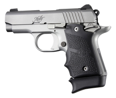 Hogue 39080 Rubber Grip Cobblestone Black with Finger Grooves for Kimber Micro 9 — view 2