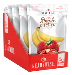 ReadyWise Simple Kitchen Freeze-Dried Strawberries & Bananas 1-Serving Pouch - 6 Pouch Case — view 2