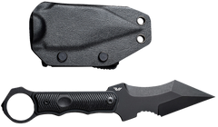 Civivi Knives Orthrus 3.76" Fixed Karambit/Straight Black Stonewashed Nitro-V Steel Blade - Black G10 Handle w/Finger Ring — view 2