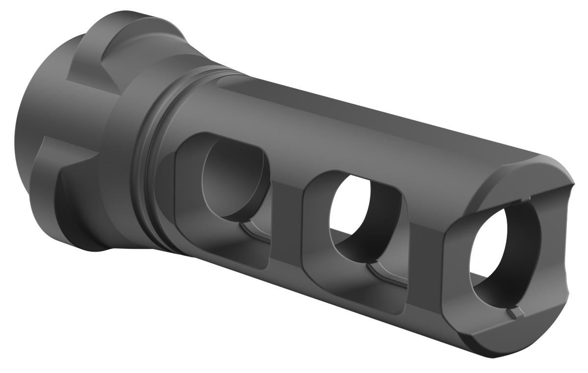 Breek Arms Breek LOK 3QD Gemini Dual-Port 30 Cal Muzzle Brake - Black Nitride — view 2