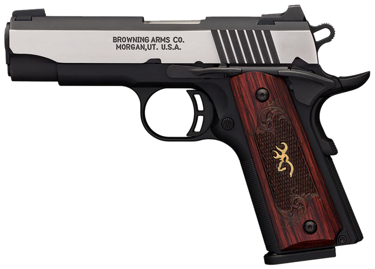 Browning 1911-380 Black Label Medallion Pro Compact 380 ACP 3.63" 8+1 SAO Pistol — view 2