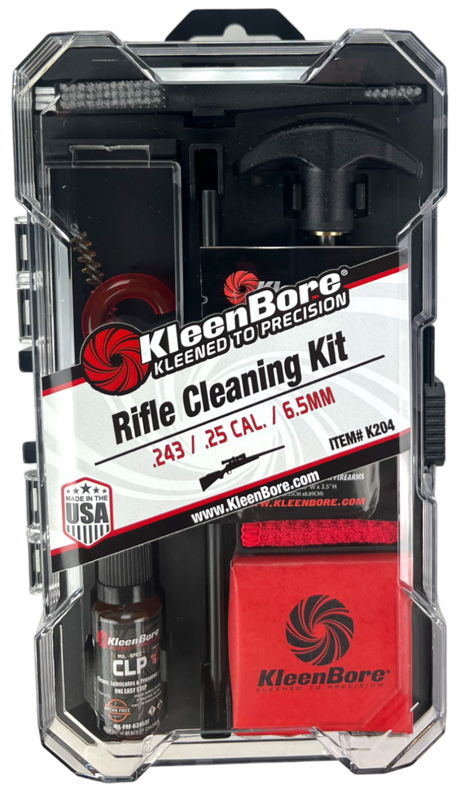 Kleen-Bore K204 Rifle Classic Cleaning Kit .25/.243/6mm/6.5mm Cal - 30" Rod — view 2