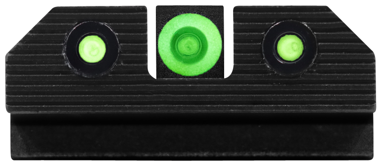 XS Sights R3D 2.0 Night Sights for Glock 17/19 - Green Tritium Green Outline Front / Green Tritium Rear - 3-Dot Set — view 2