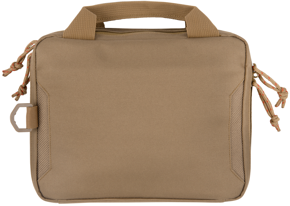 Tac Six Crew 2-Gun Tactical Pistol Case Coyote 600D Polyester 10" Lockable — view 2
