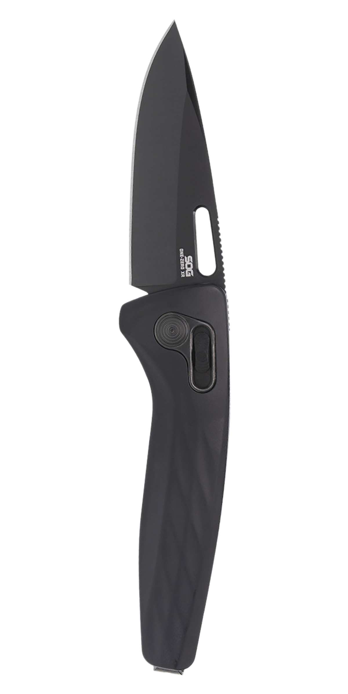 SOG One-Zero XR 3.10" Folding Plain S35VN Black Aluminum Knife — view 2